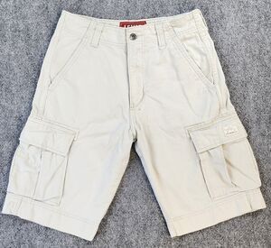 Levis Cargo Shorts Mens 29 White 10.5" Inseam The Original Jeans Red Tab Utility